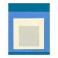 JOSEF ALBERS - HOMAGE TO THE SQUARE: BLUE WHITE GREY (Print Only)