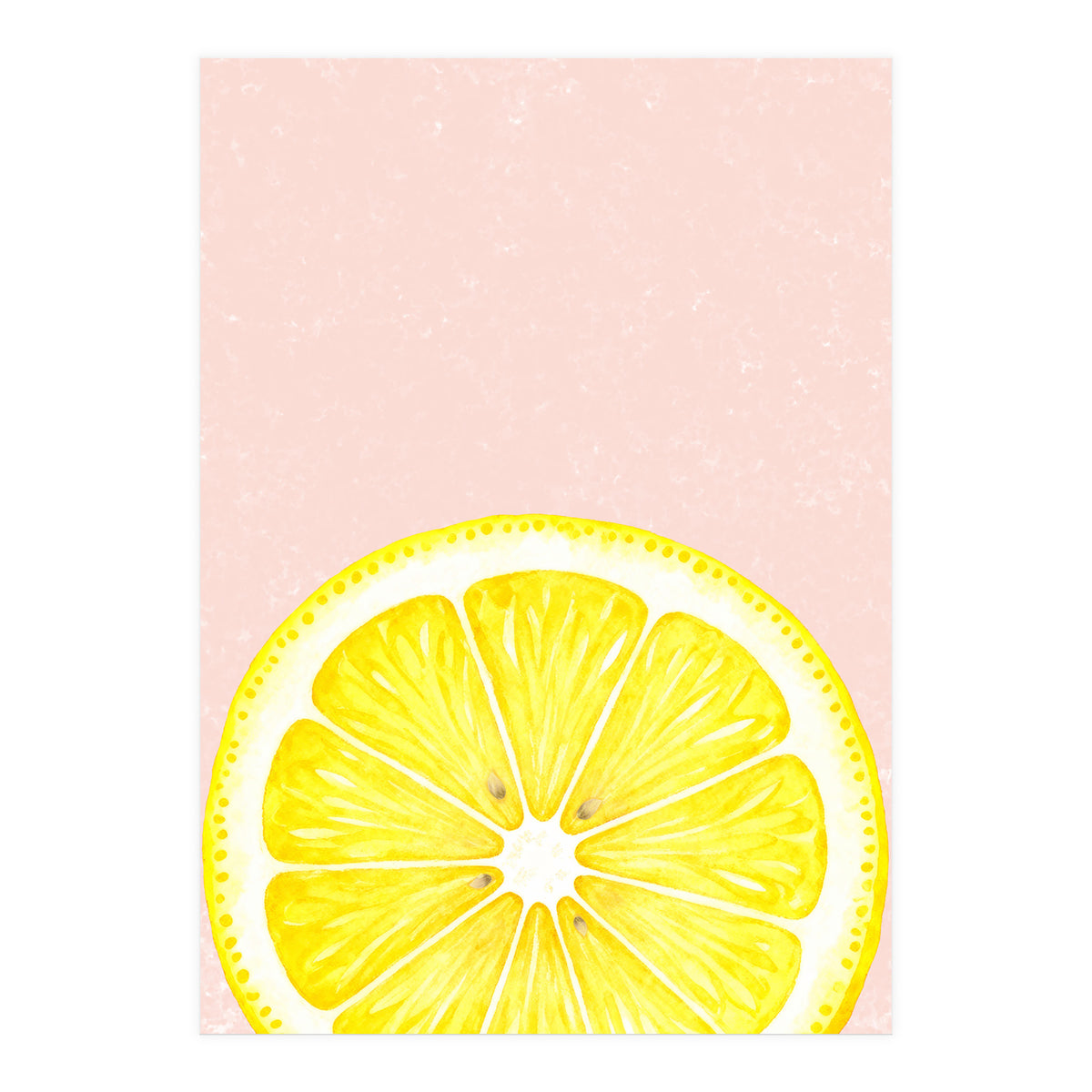Lemon Slice, Fresh Citrus Kitchen Summer Art (Print Only)
