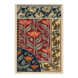 The poppy, Papaver somniferum, in stained glass, wallpaper, fabric and tile patterns. Lithograph ... (Print Only) thumbnail
