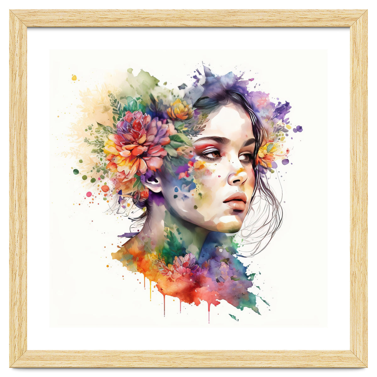 Ethereal Bloom Portrait