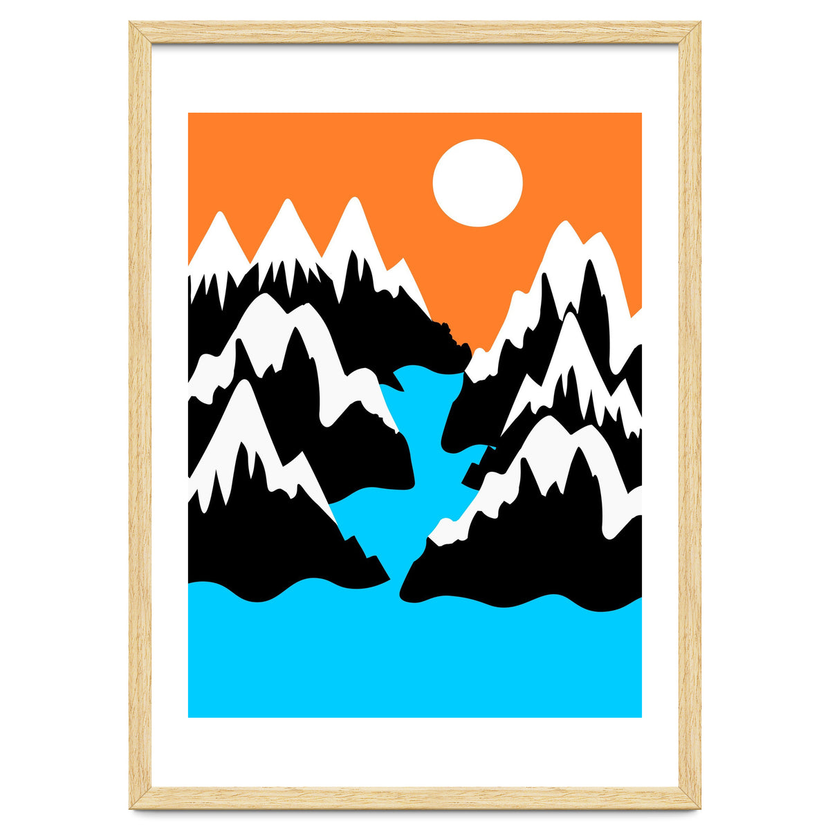 Mountainous River Mouth