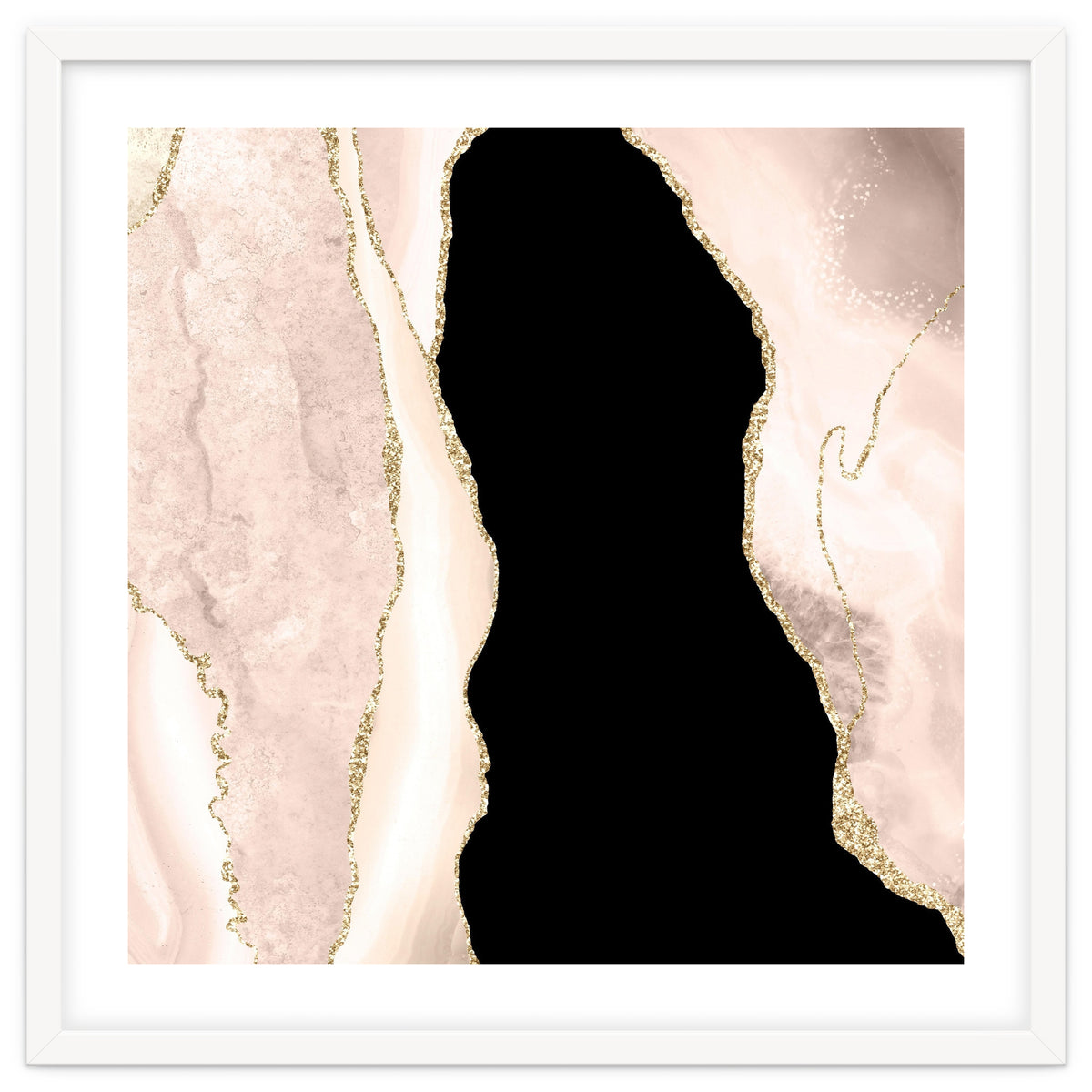 Ivory & Gold Agate Texture 02