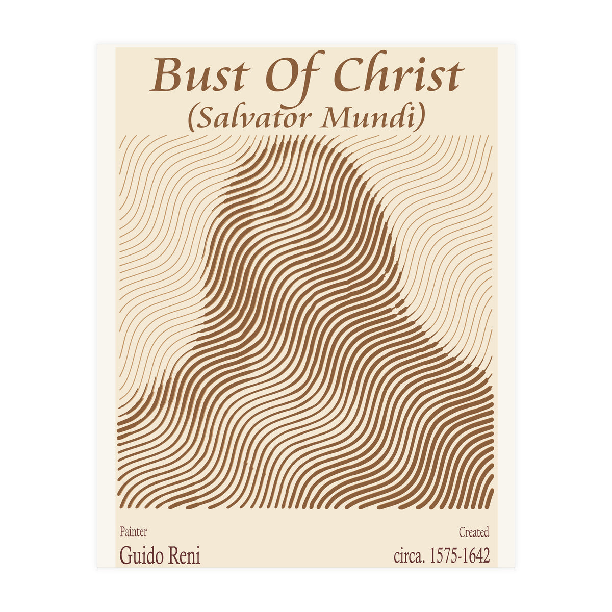 Bust Of Christ (salvator Mundi) – Guido Reni (italian, 1575 1642) (Print Only)