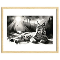 Lynx Resting In Sunlight