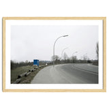 Street light on the curving road thumbnail