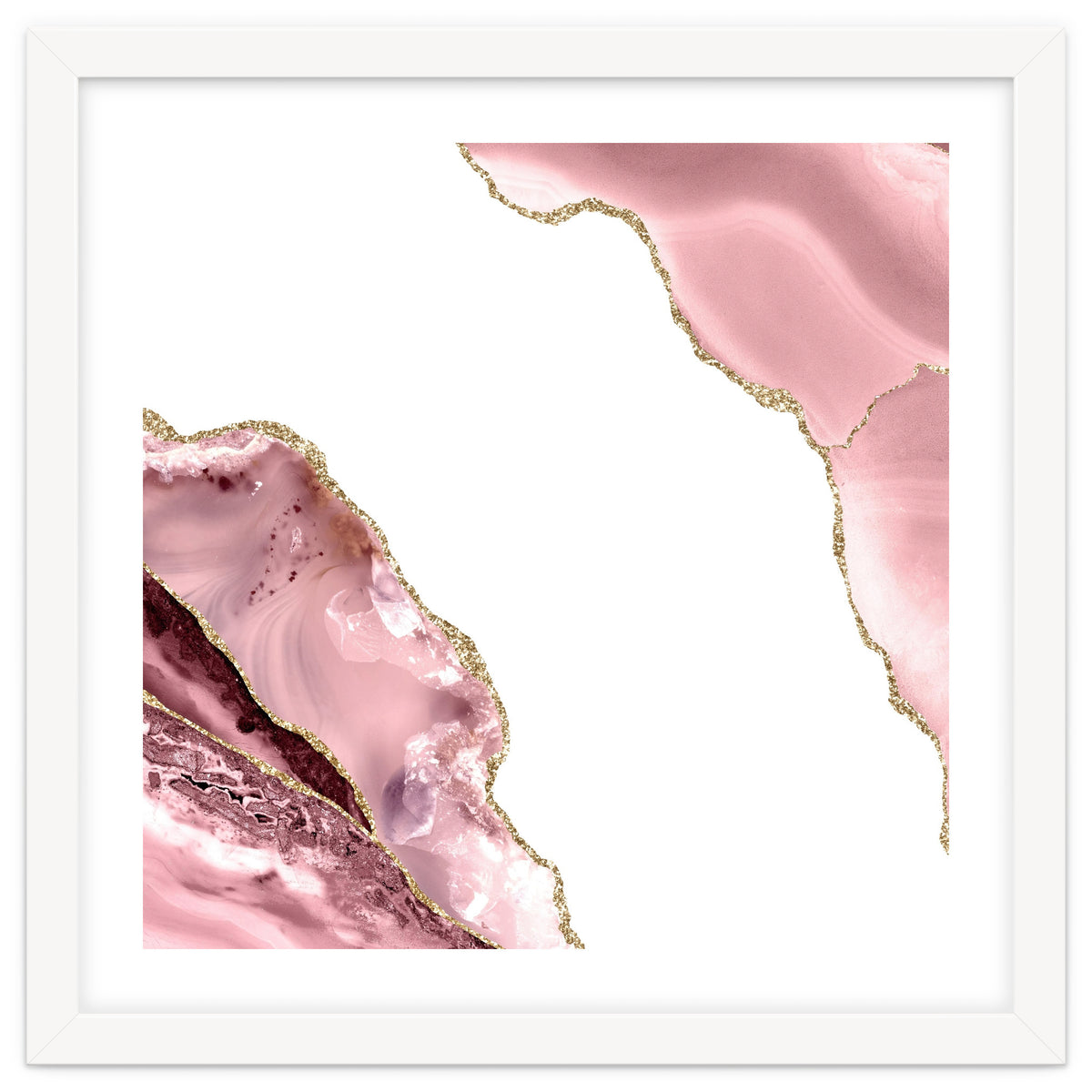 Blush & Gold Agate Texture 06