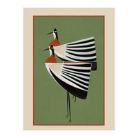 Striped Bird Pair (Print Only)
