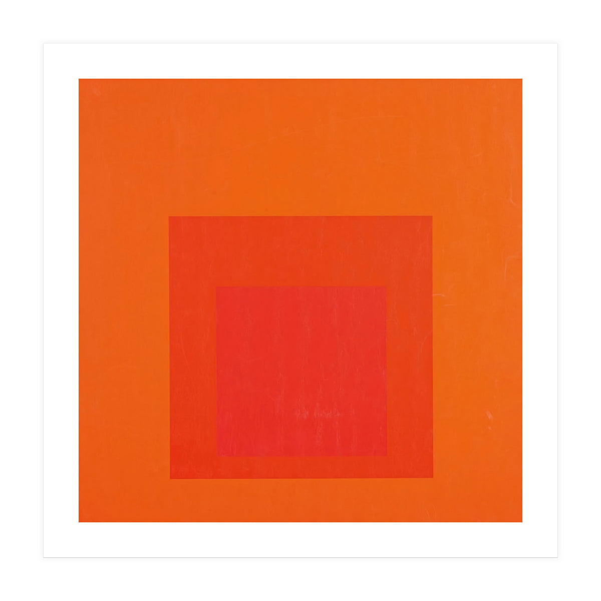 JOSEF ALBERS - HOMAGE TO THE SQUARE RED  (Print Only)