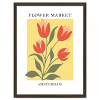 Amsterdam Flower Market - Modern Colorful Botanical Print