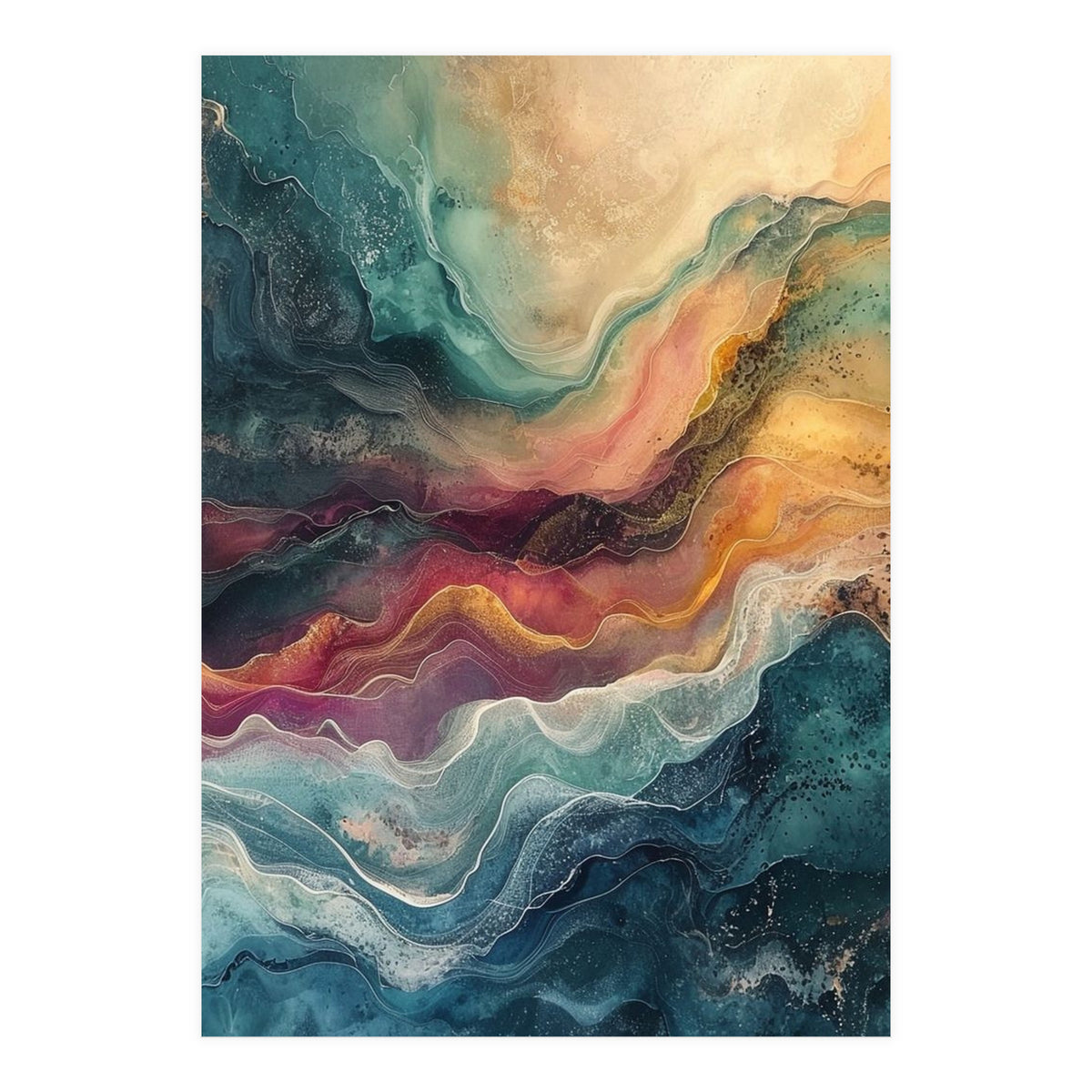 Abstract Fluid Marble (Print Only)