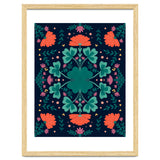 Clovers And Flowers Teal and Orange thumbnail