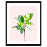 Intimate Energy, Blush Pastel Botanical Plant Minimal Painting, Pink Green Nature thumbnail