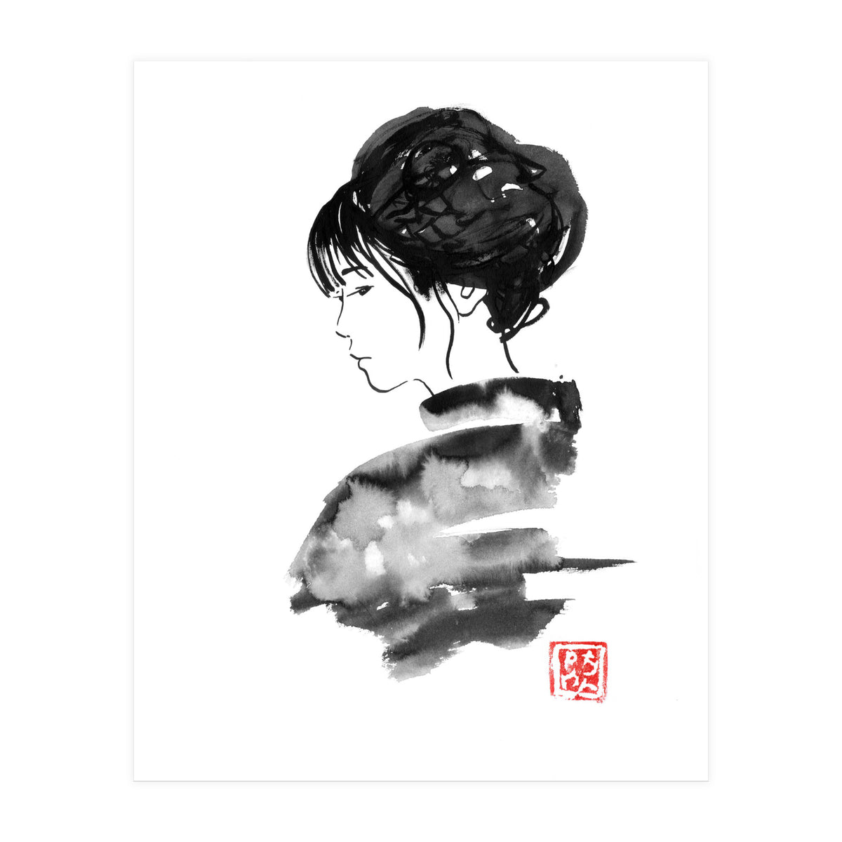Watercolor Kimono (Print Only)