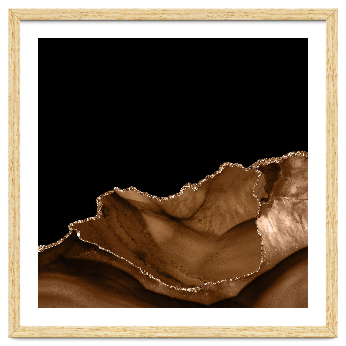 Brown & Gold Agate Texture 06