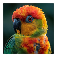 Sun Conure Parrot Close Up Eye  (Print Only)