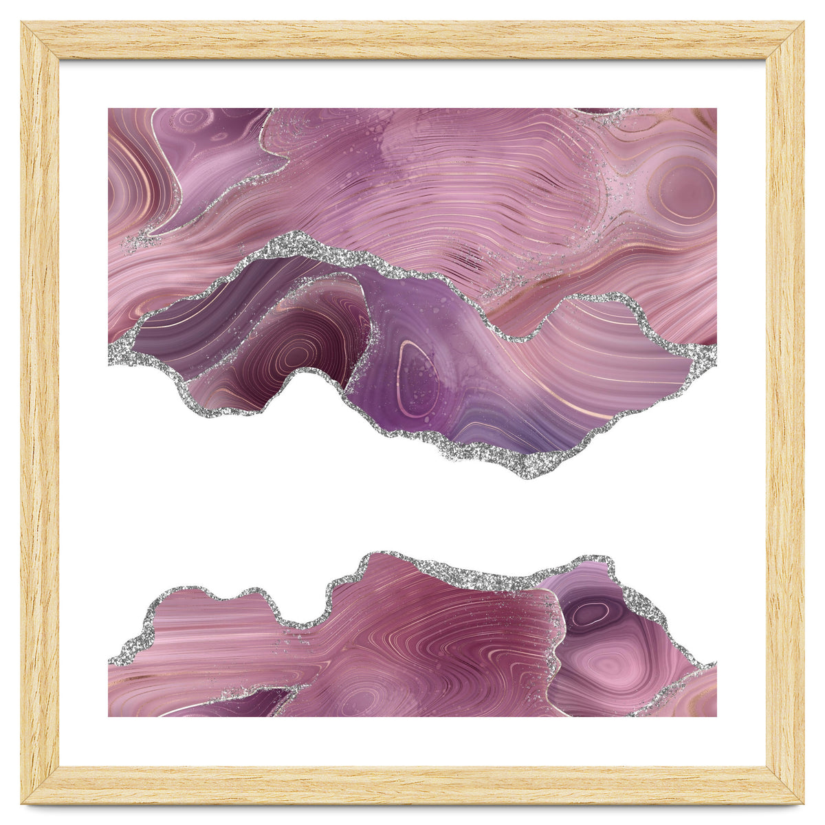 Mauve & Silver Agate Texture 07