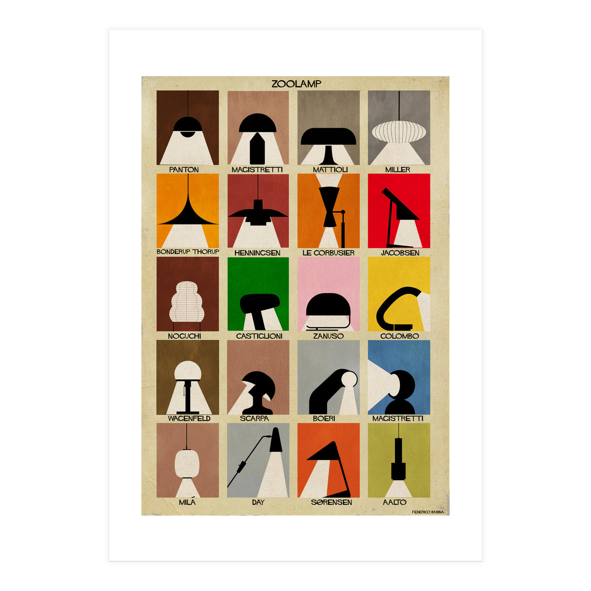 Zoo Lamp Lampade (Print Only)