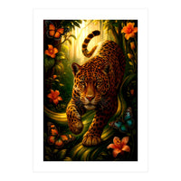 Leopard in Retro Contemporary Aesthetics (Print Only)