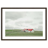 Red roof house on the green hill - Iceland thumbnail