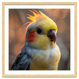 Cockatiel Parrot Portrait With Orange Cheeks thumbnail
