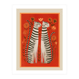 Striped Cat Pair (Print Only) thumbnail