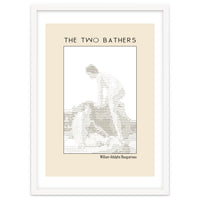 The two bathers (1884) – William-Adolphe Bouguereau (ascii art)