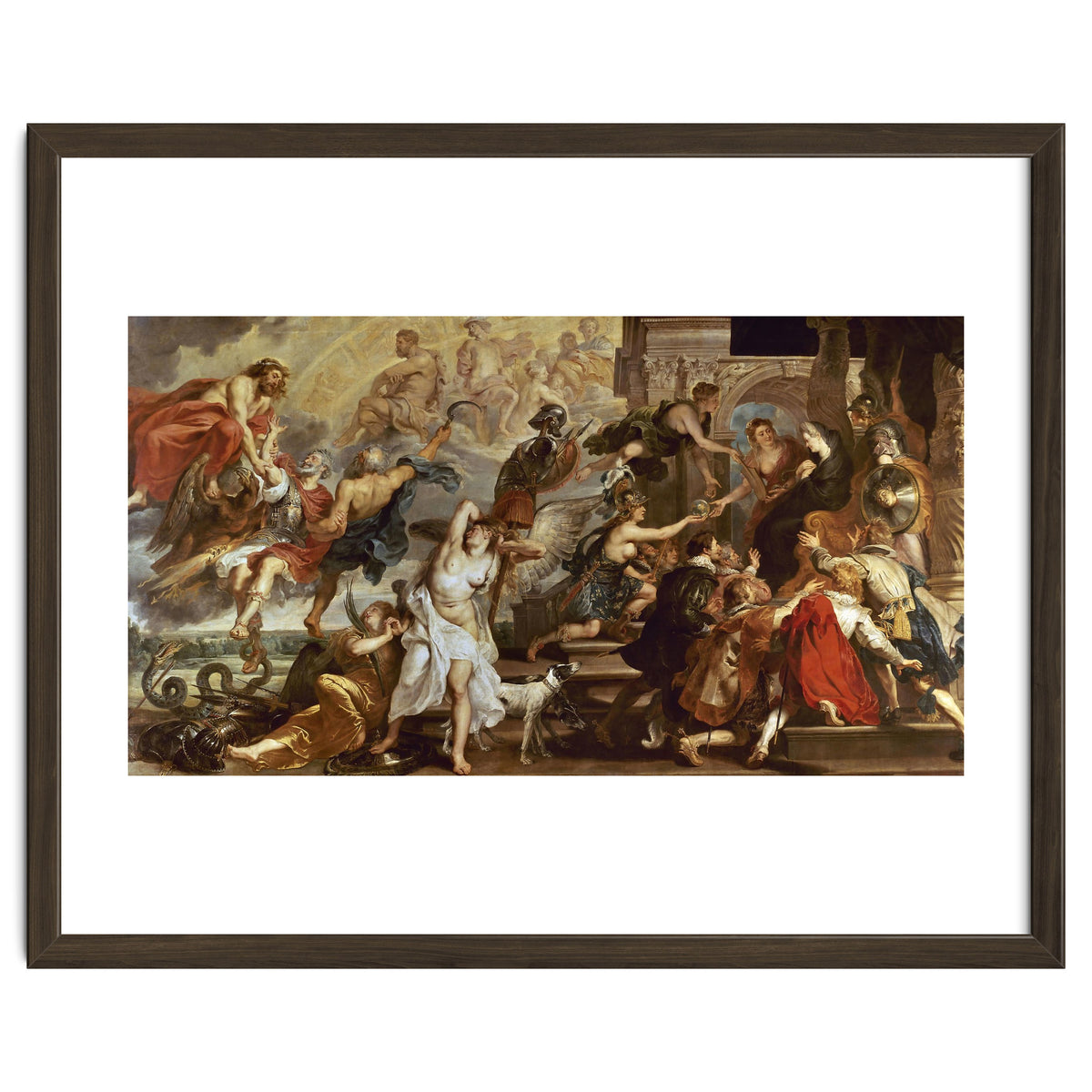 Apotheosis of Henry IV of France (and Henry III of NAvarra from 1562 to 1610) and Regency of Mari...