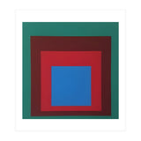 Josef Albers - HOMAGE TO THE SQUARE: Green, Red, Blue (Print Only) thumbnail