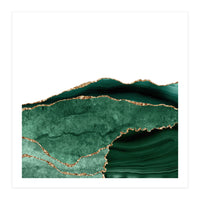 Emerald & Gold Agate Texture 06 (Print Only)