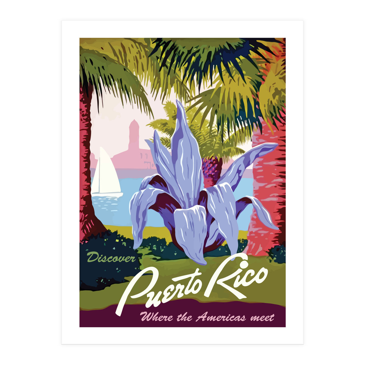 Puerto Rico Flower (Print Only)