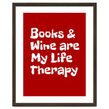 Books and Wine are my life therapy thumbnail