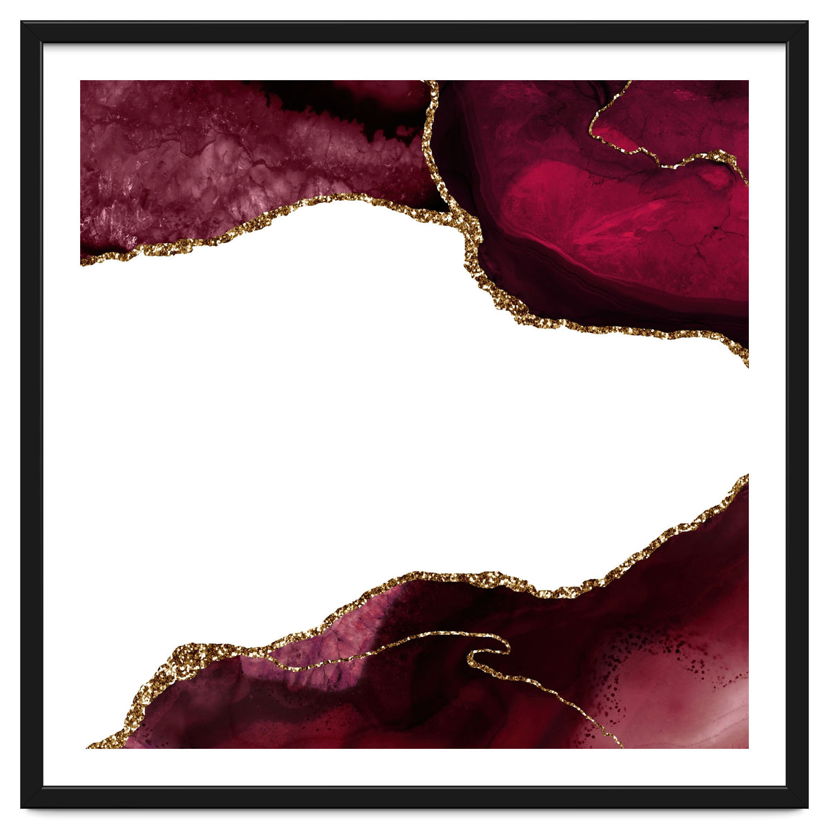 Burgundy & Gold Agate Texture 29