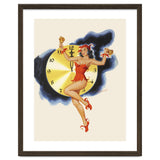 Pinup Girl Celebrating New Year thumbnail