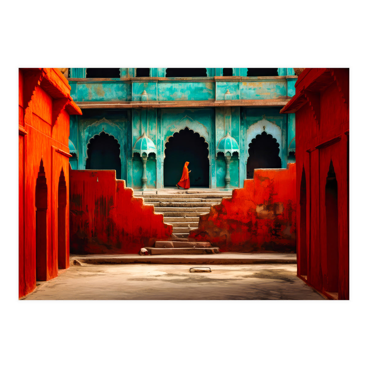 Woman in red (Print Only)