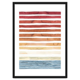 Watercolour Sunset Stripes Orange thumbnail