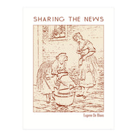 Sharing The News – Eugene De Blaas (Print Only)