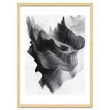 Abstract Black And White Wavy Lines Forming Organic Shapes thumbnail