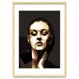 Monica Bellucci Hollywood Actress Retro Style Geometric Illustration thumbnail