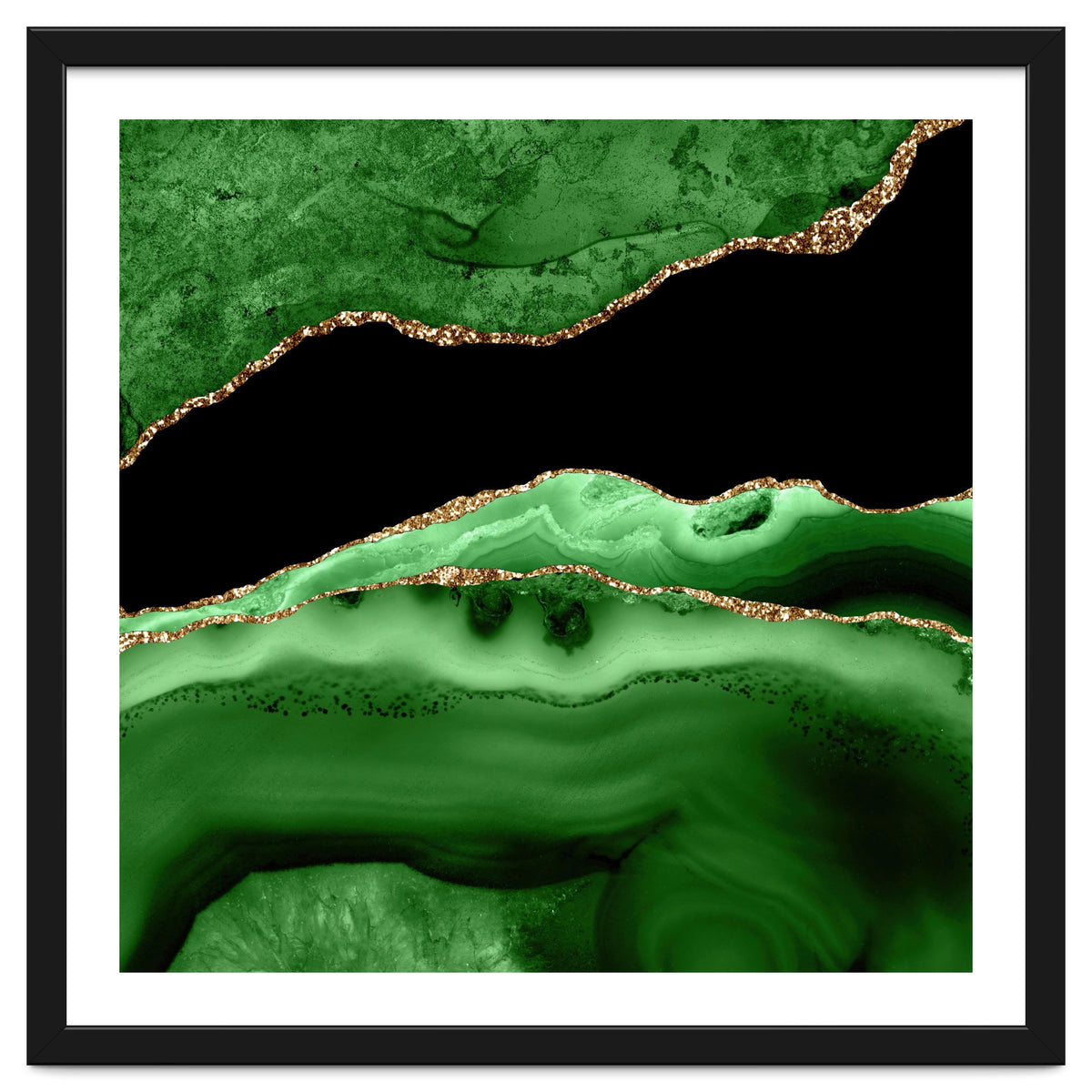 Green & Gold Agate Texture 13