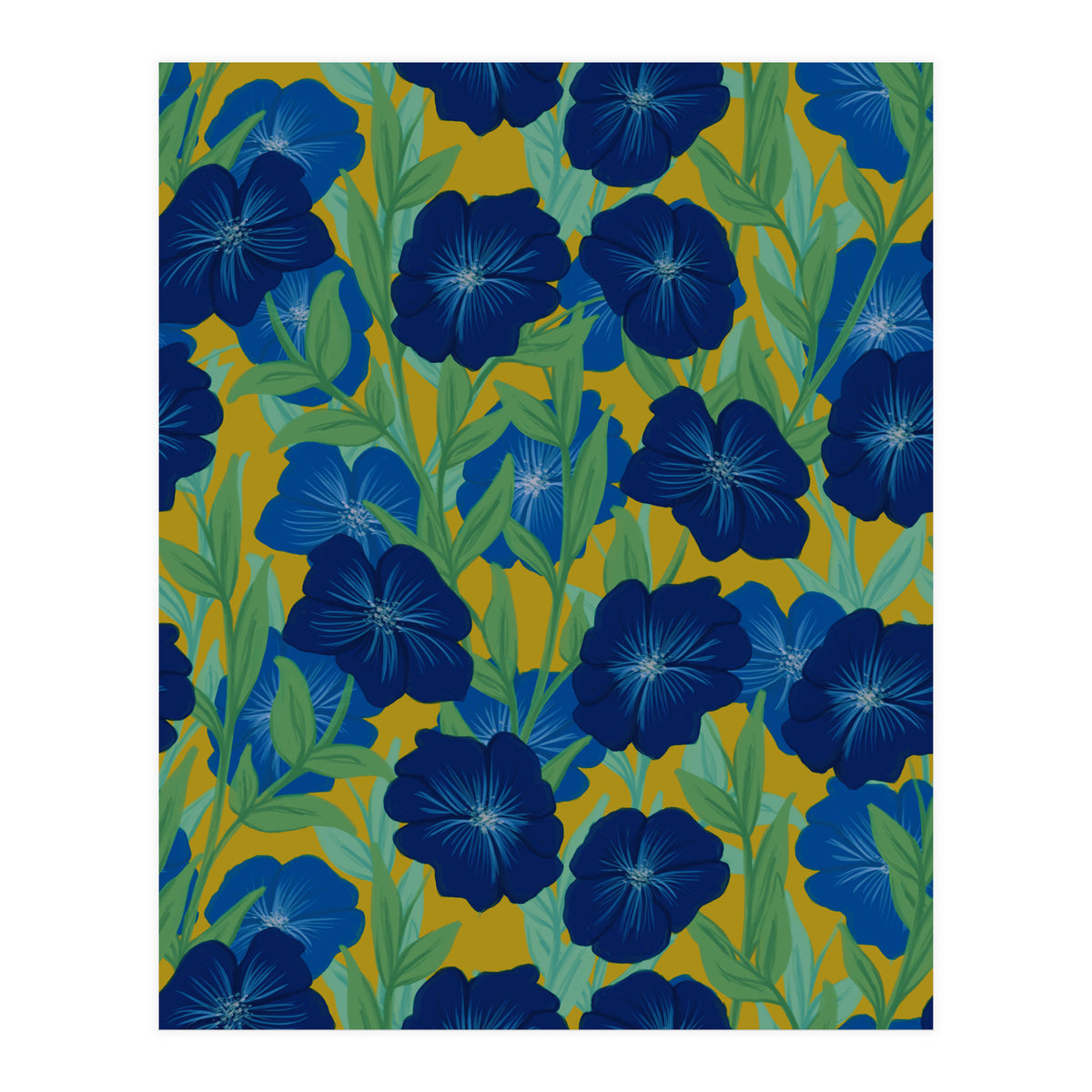 Bold Bloom Blue (Print Only)