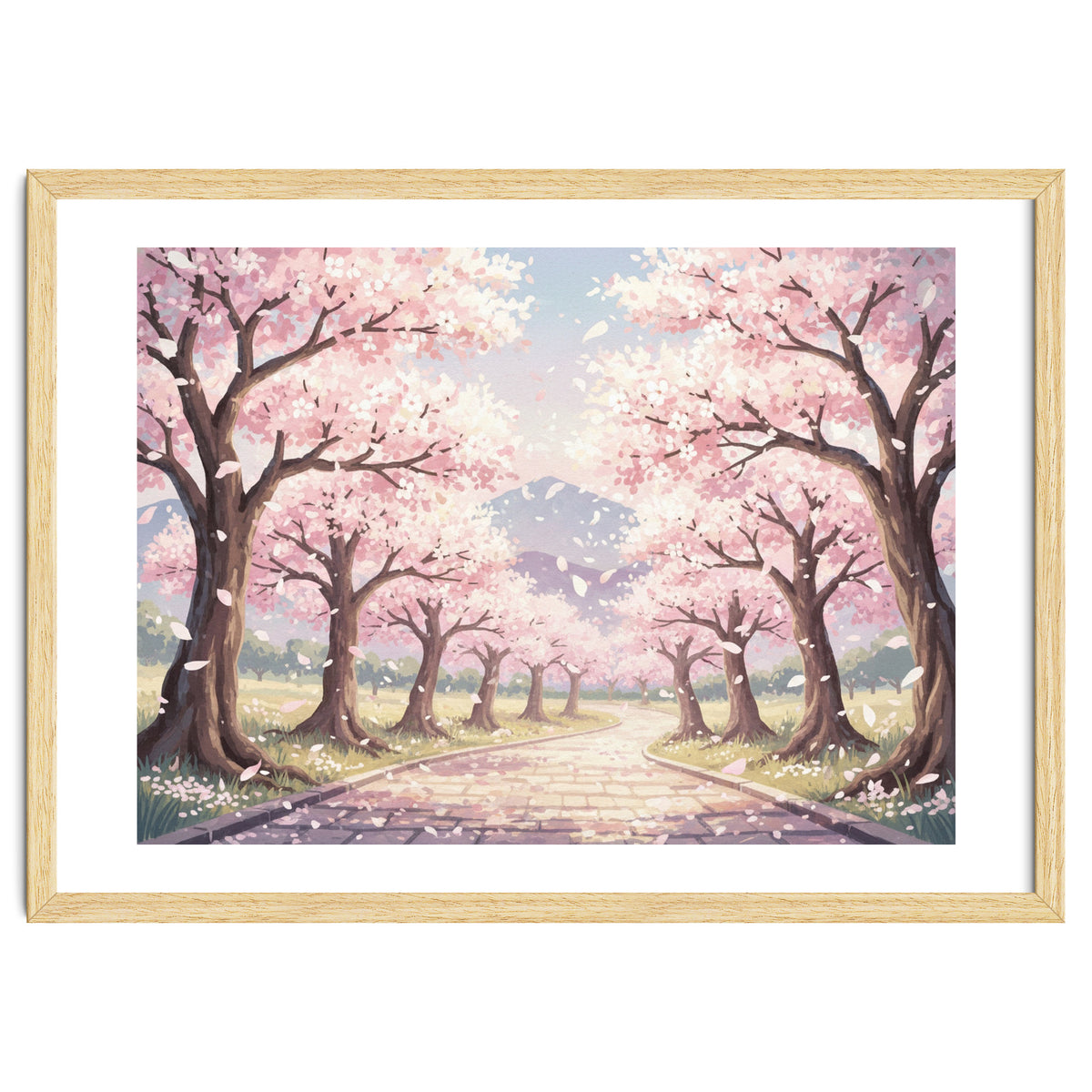 Sakura Path: Serene Cherry Blossom Avenue