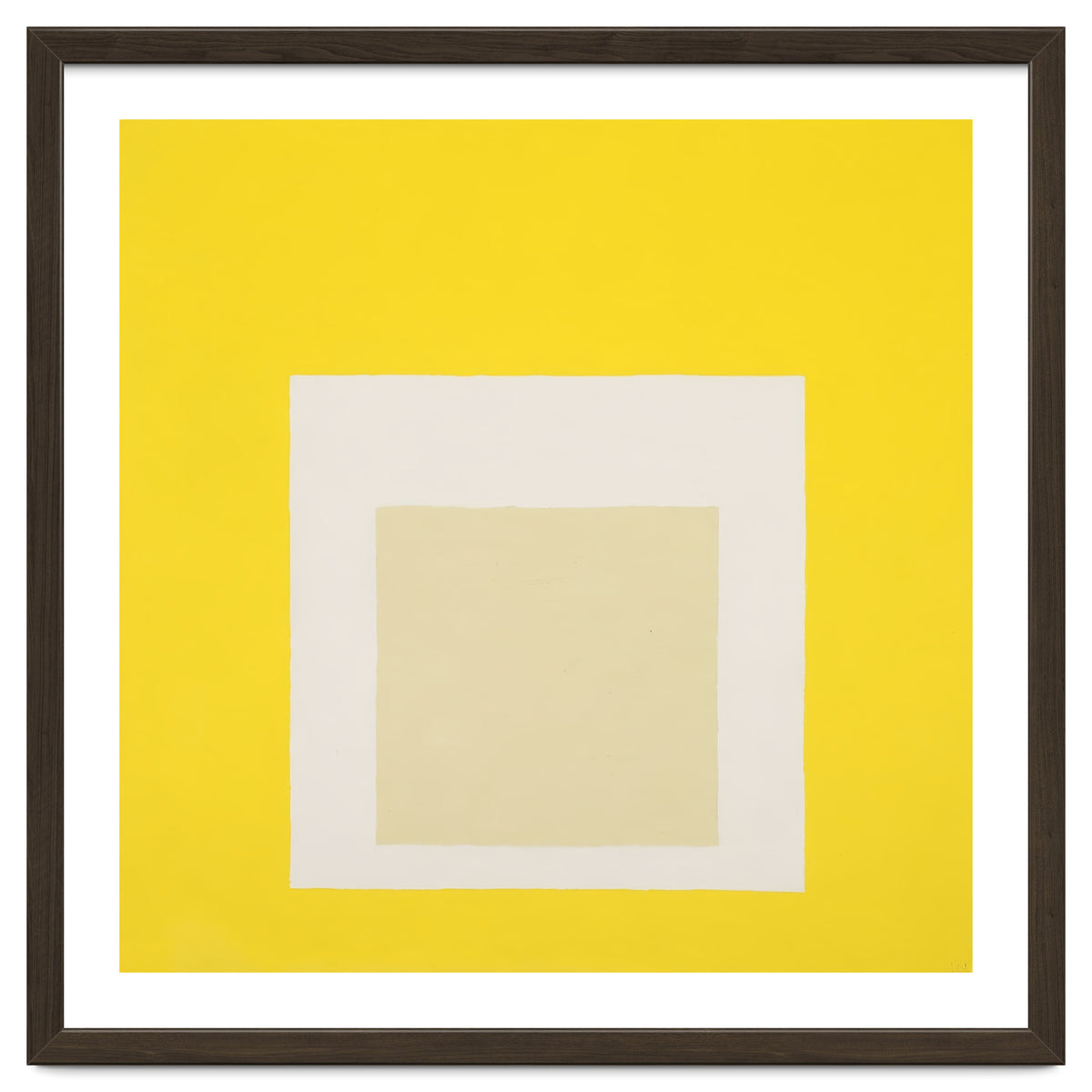 JOSEF ALBERS - HOMAGE TO THE SQUARE YELLOW WHITE