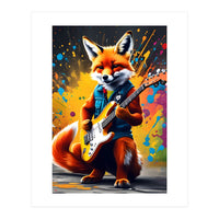 The Fox Plays The Guitar, Graffiti (Print Only)