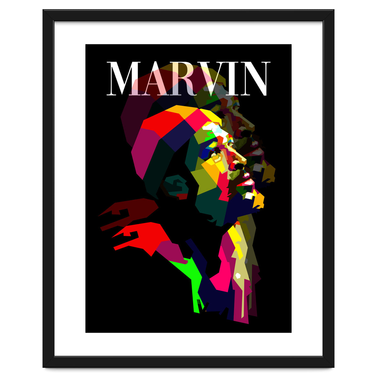 Marvin Gaye RNB Singer Pop Art WPAP