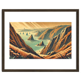 Vintage Cliffside Serenity Poster thumbnail