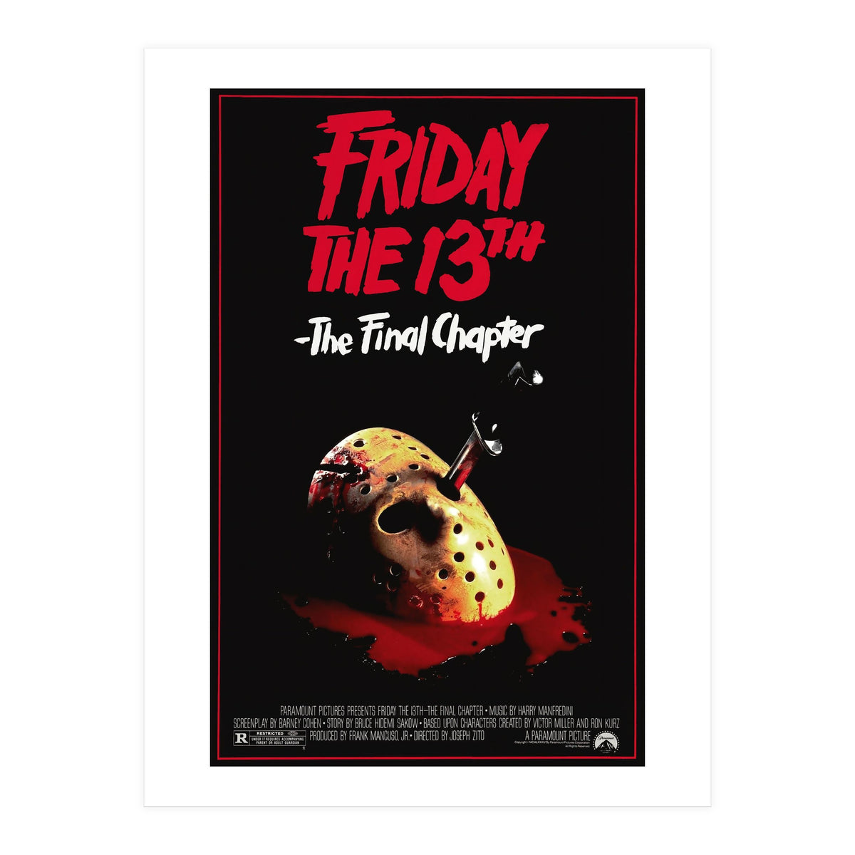FRIDAY THE 13TH. THE FINAL CHAPTER (1984). (Print Only)
