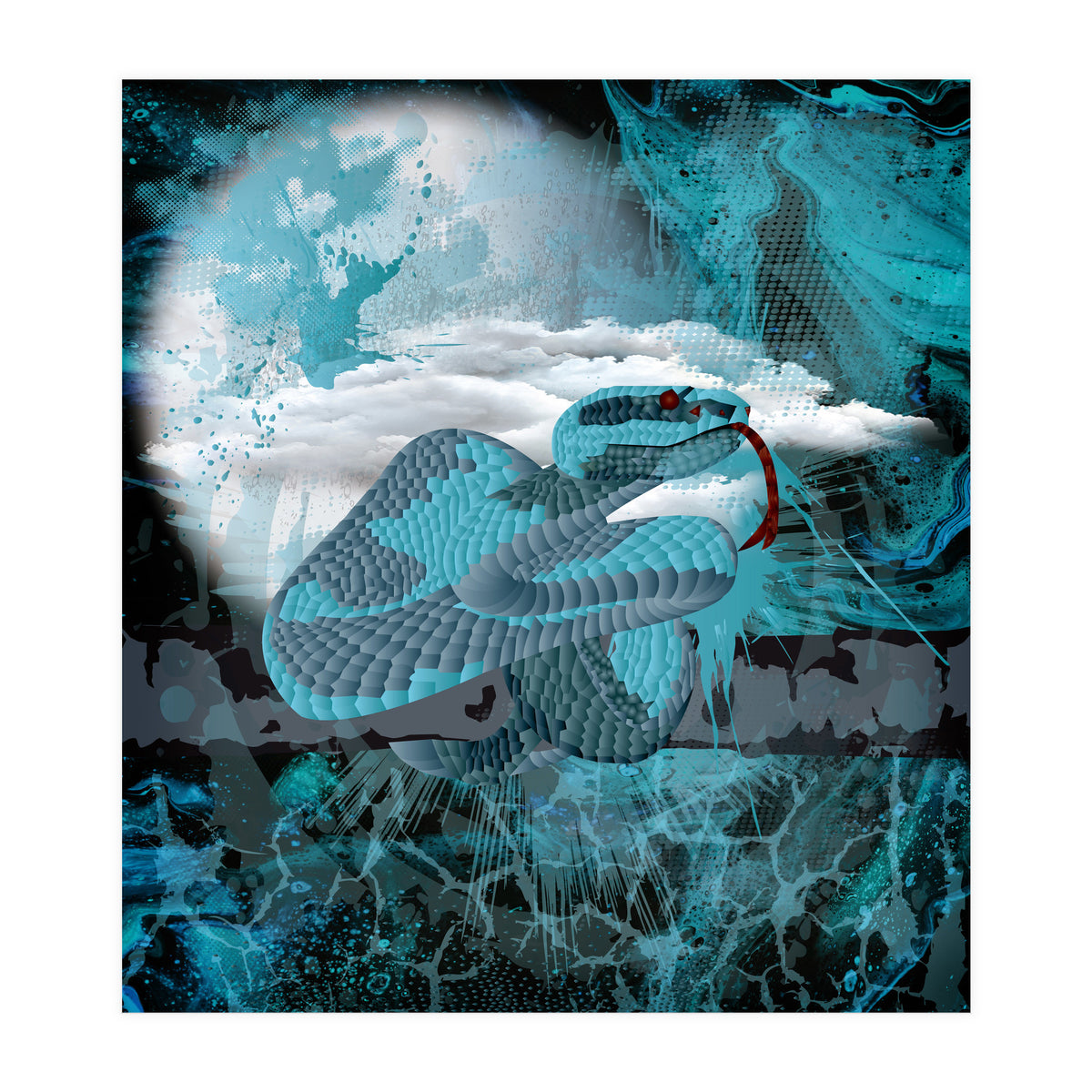 Blue Poly Viper (Print Only)