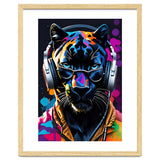 Panther In Headphones And Glasses thumbnail