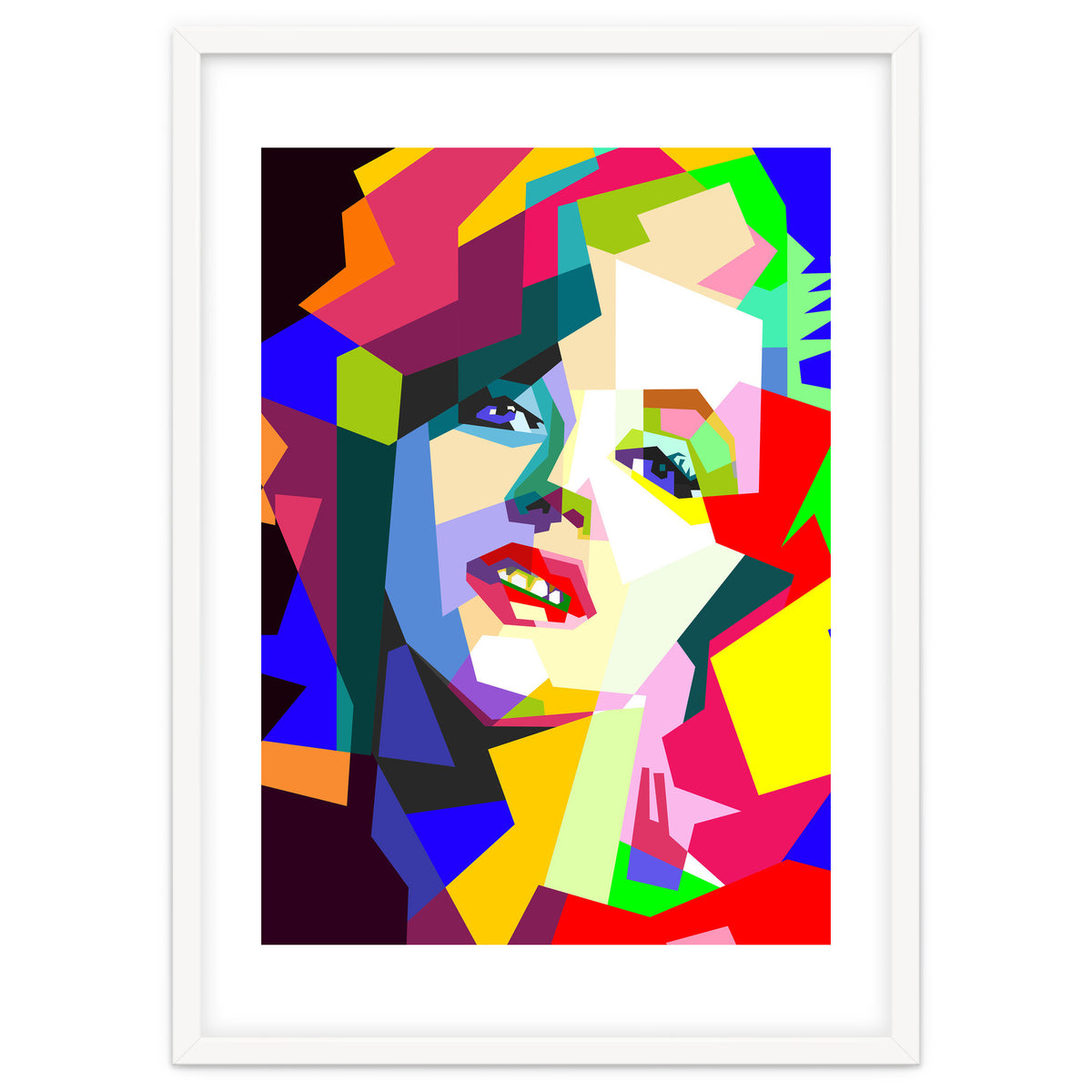 Hollywood Actress Monroe Pop Art WPAP Illustration