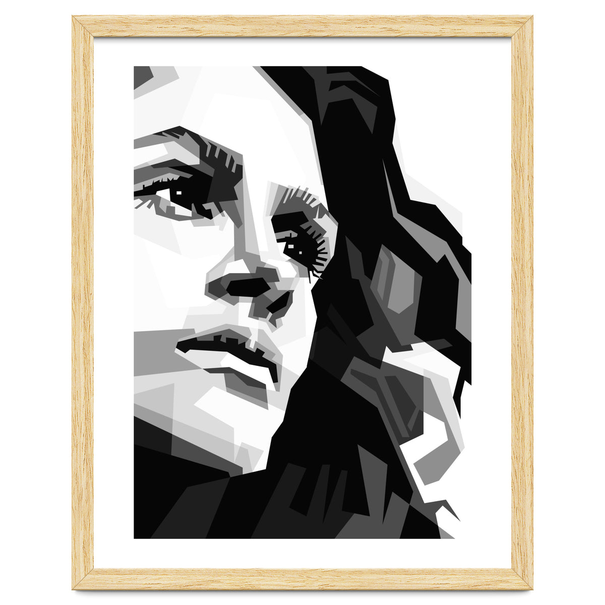 Julia Roberts Monochrome Illustration
